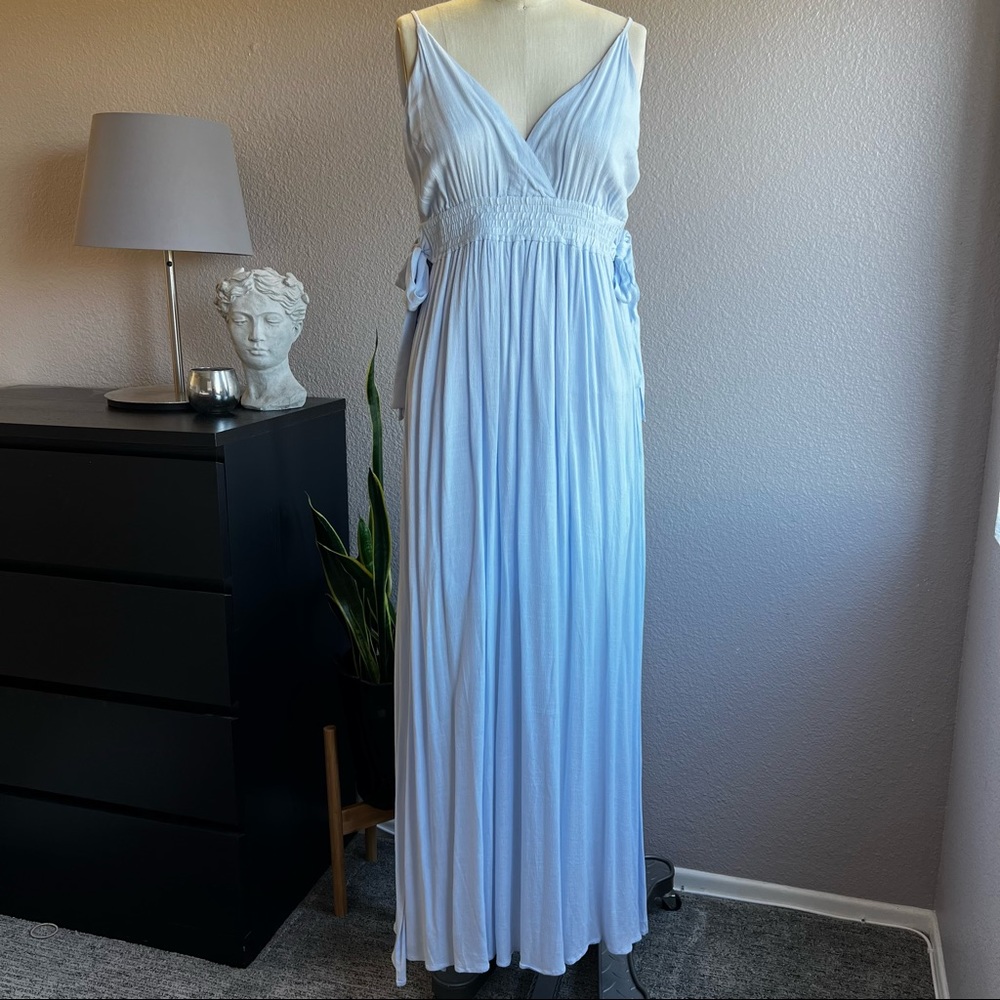 NWT Light blue flowy maxi dress